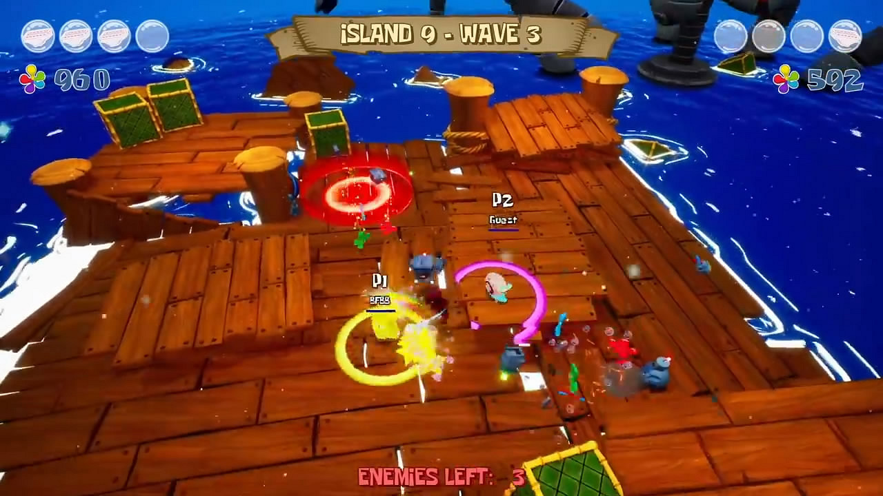 《海綿寶寶:爭霸比基尼海灘》多人模式預告 章魚哥霸氣 《海綿寶寶:爭霸比基尼海灘》多人模式預告 章魚哥霸氣