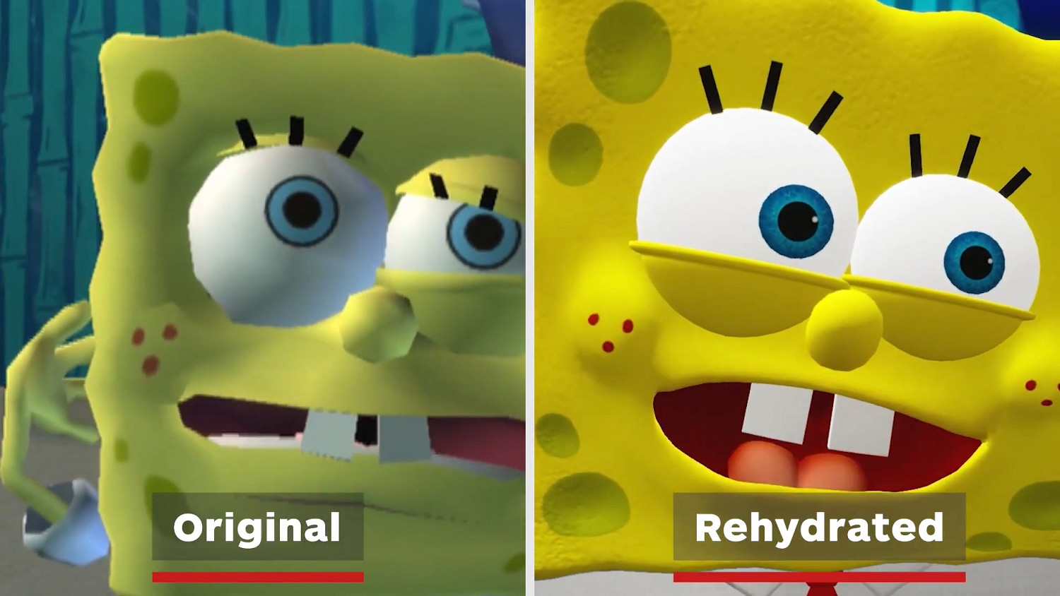 《海綿寶寶:爭霸比基尼海灘》經典版與再注水版遊戲對比 《海綿寶寶:爭霸比基尼海灘》經典版與再注水版遊戲對比