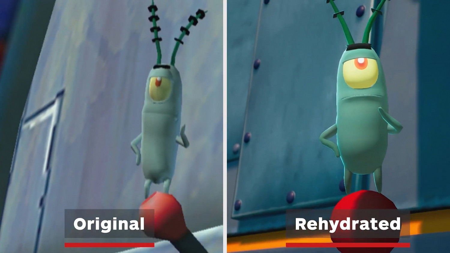 《海綿寶寶:爭霸比基尼海灘》經典版與再注水版遊戲對比 《海綿寶寶:爭霸比基尼海灘》經典版與再注水版遊戲對比