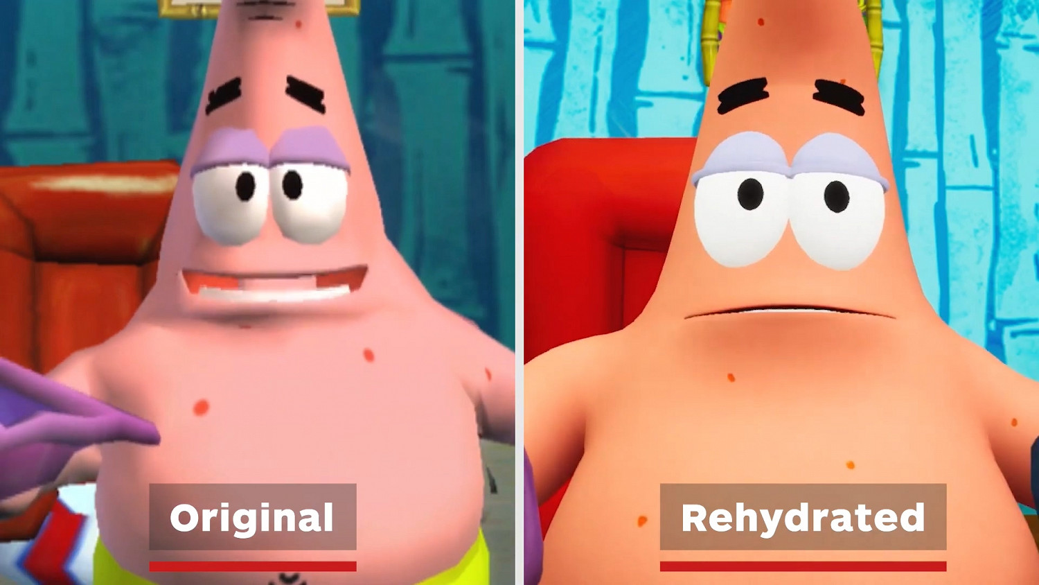 《海綿寶寶:爭霸比基尼海灘》經典版與再注水版遊戲對比 《海綿寶寶:爭霸比基尼海灘》經典版與再注水版遊戲對比