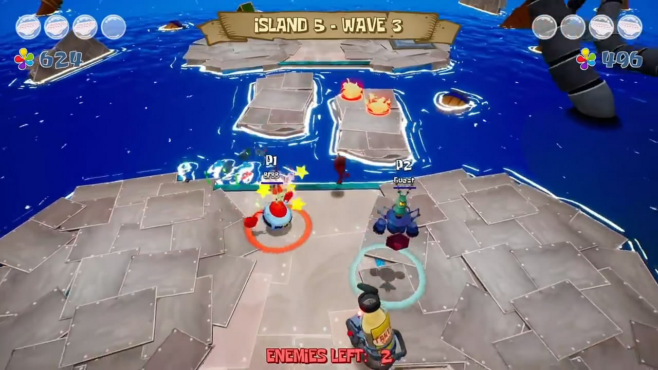 《海綿寶寶:爭霸比基尼海灘》多人模式預告 章魚哥霸氣 《海綿寶寶:爭霸比基尼海灘》多人模式預告 章魚哥霸氣