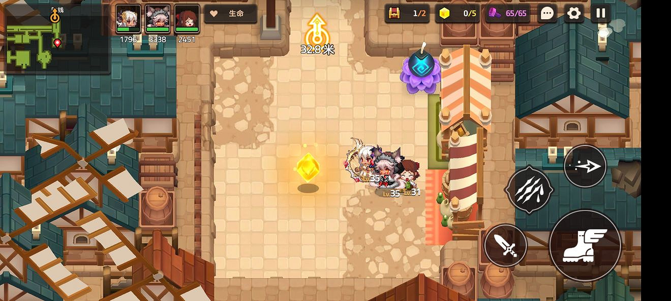 《守望傳說》普通2-4如何全收集 普通2-4全收集圖文攻略