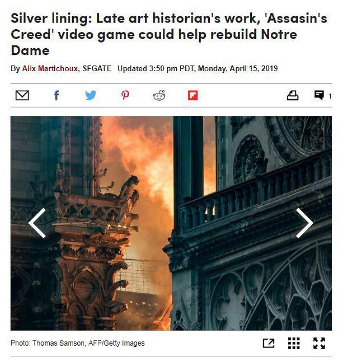 《刺客教條:大革命》或能為巴黎聖母院修復提供指導 《刺客教條:大革命》或能為巴黎聖母院修復提供指導