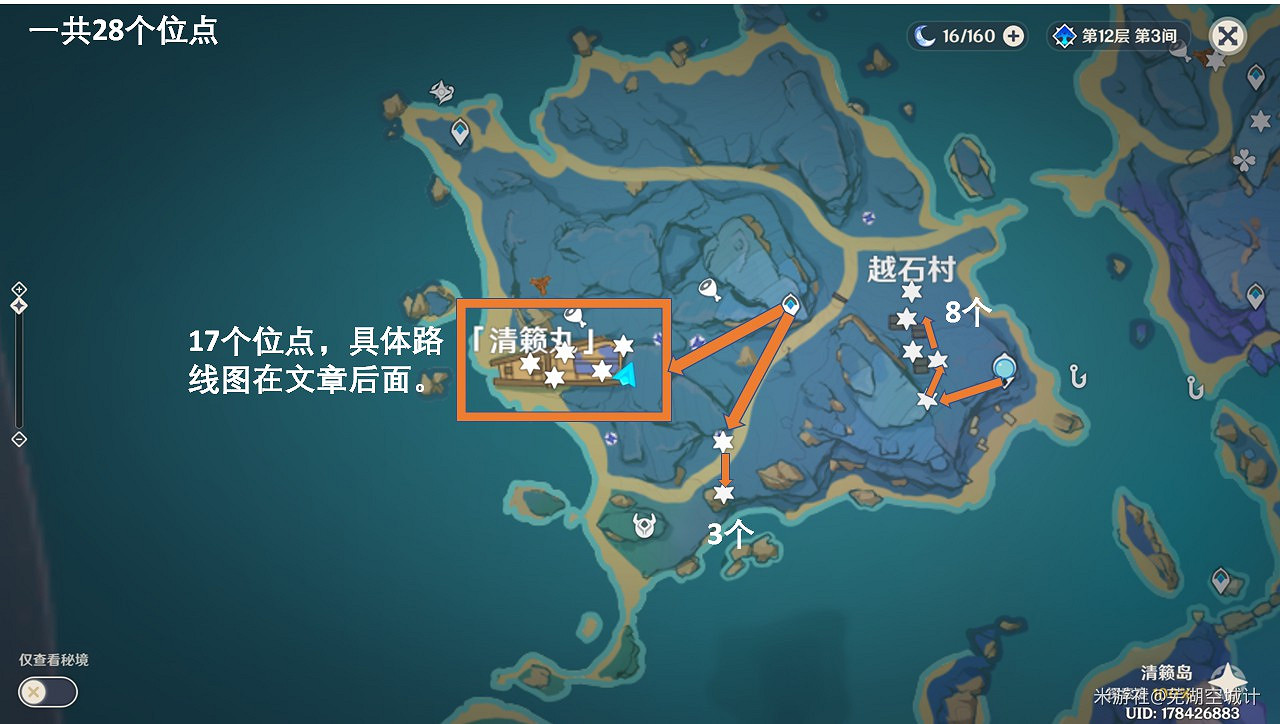 《原神》2.1版新增區域聖遺物點位路線圖 《原神》2.1版新增區域聖遺物點位路線圖