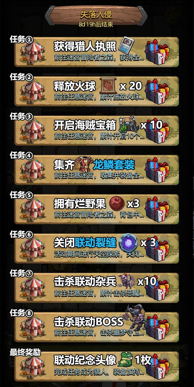 《地下城物語》失落入侵活動怎麽玩 失落城堡連動越野玩法攻略