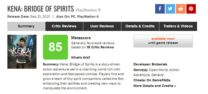 《奇納靈魂之橋》媒體評分怎麽樣?遊戲媒體評分一覽 《奇納靈魂之橋》媒體評分怎麽樣?遊戲媒體評分一覽