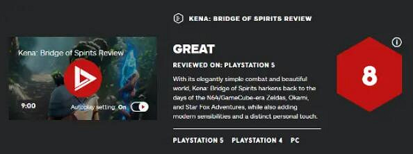 《奇納靈魂之橋》評分高嗎?IGN評分與評價分享 《奇納靈魂之橋》評分高嗎?IGN評分與評價分享