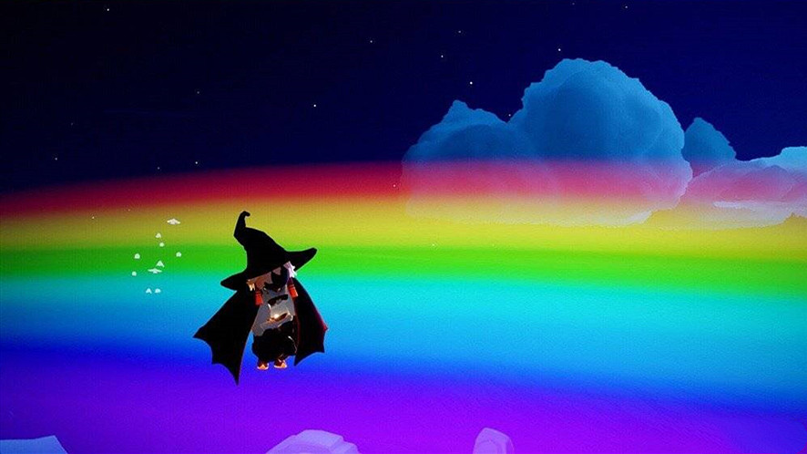 《光遇》怎麽站在彩虹上 站在彩虹上方法 《光遇》怎麽站在彩虹上 站在彩虹上方法