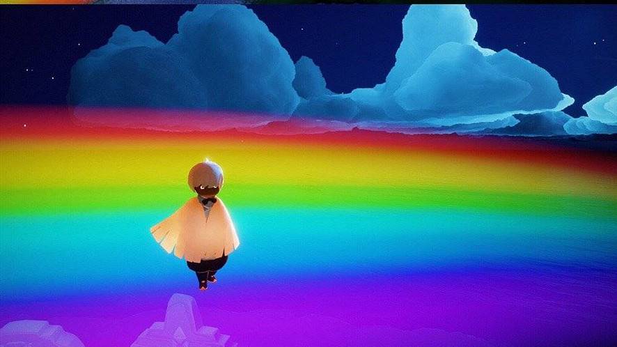 《光遇》怎麽站在彩虹上 站在彩虹上方法 《光遇》怎麽站在彩虹上 站在彩虹上方法