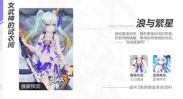 《崩壞3》藍莓特攻皮膚浪與繁星怎麽獲取 藍莓特攻夏日皮膚特效 《崩壞3》藍莓特攻皮膚浪與繁星怎麽獲取 藍莓特攻夏日皮膚特效