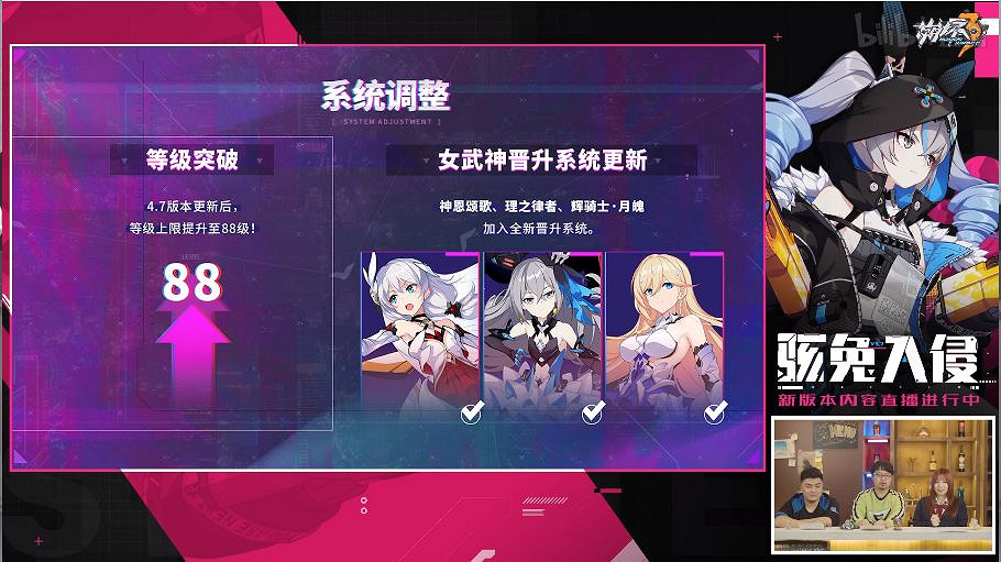 《崩壞3》4.7版本直播 4.7直播圖文回顧