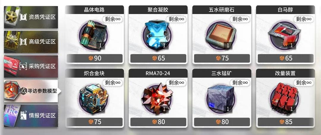 《明日方舟》尋訪參數換什麽 尋訪參數模型兌換材料推薦