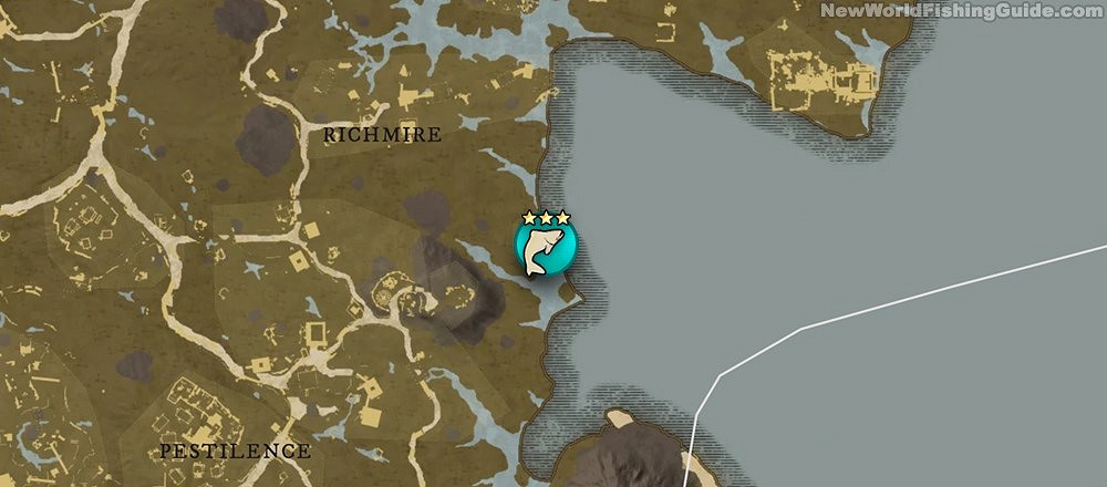 《New World》三星釣點位置及可釣魚類一覽 《New World》三星釣點位置及可釣魚類一覽