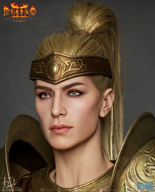 《暗黑2重製》建模師分享亞馬遜 女術士建模照! 《暗黑2重製》建模師分享亞馬遜 女術士建模照!