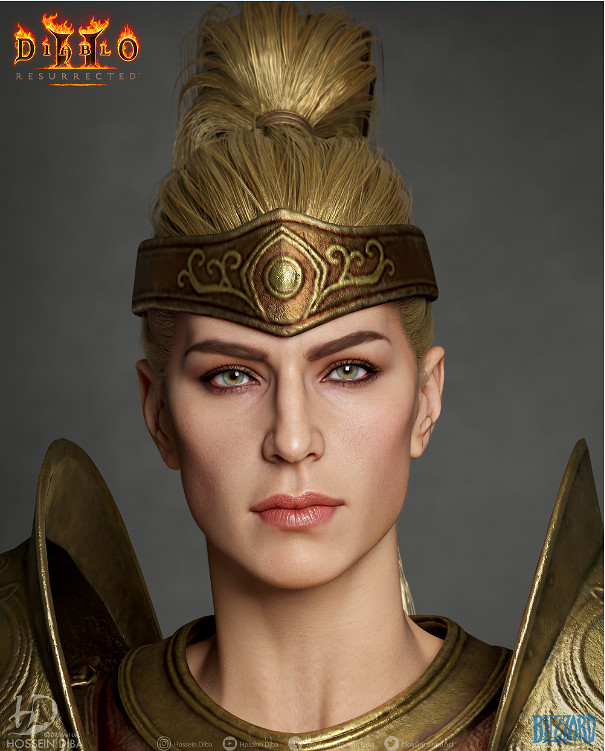 《暗黑2重製》建模師分享亞馬遜 女術士建模照! 《暗黑2重製》建模師分享亞馬遜 女術士建模照!