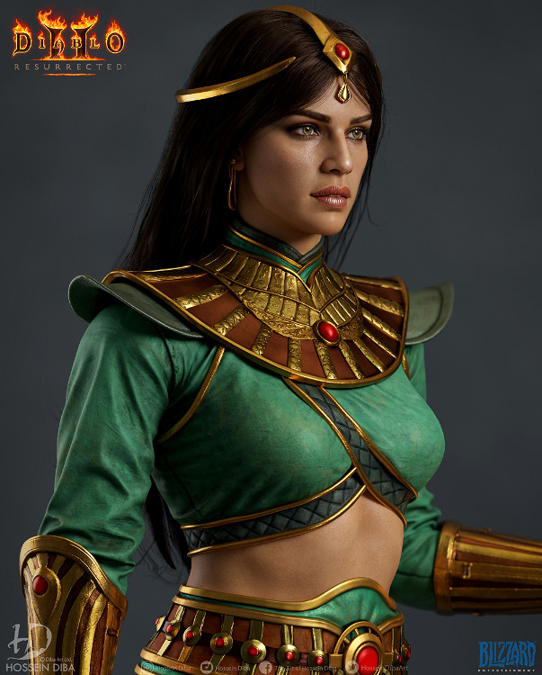 《暗黑2重製》建模師分享亞馬遜 女術士建模照! 《暗黑2重製》建模師分享亞馬遜 女術士建模照!