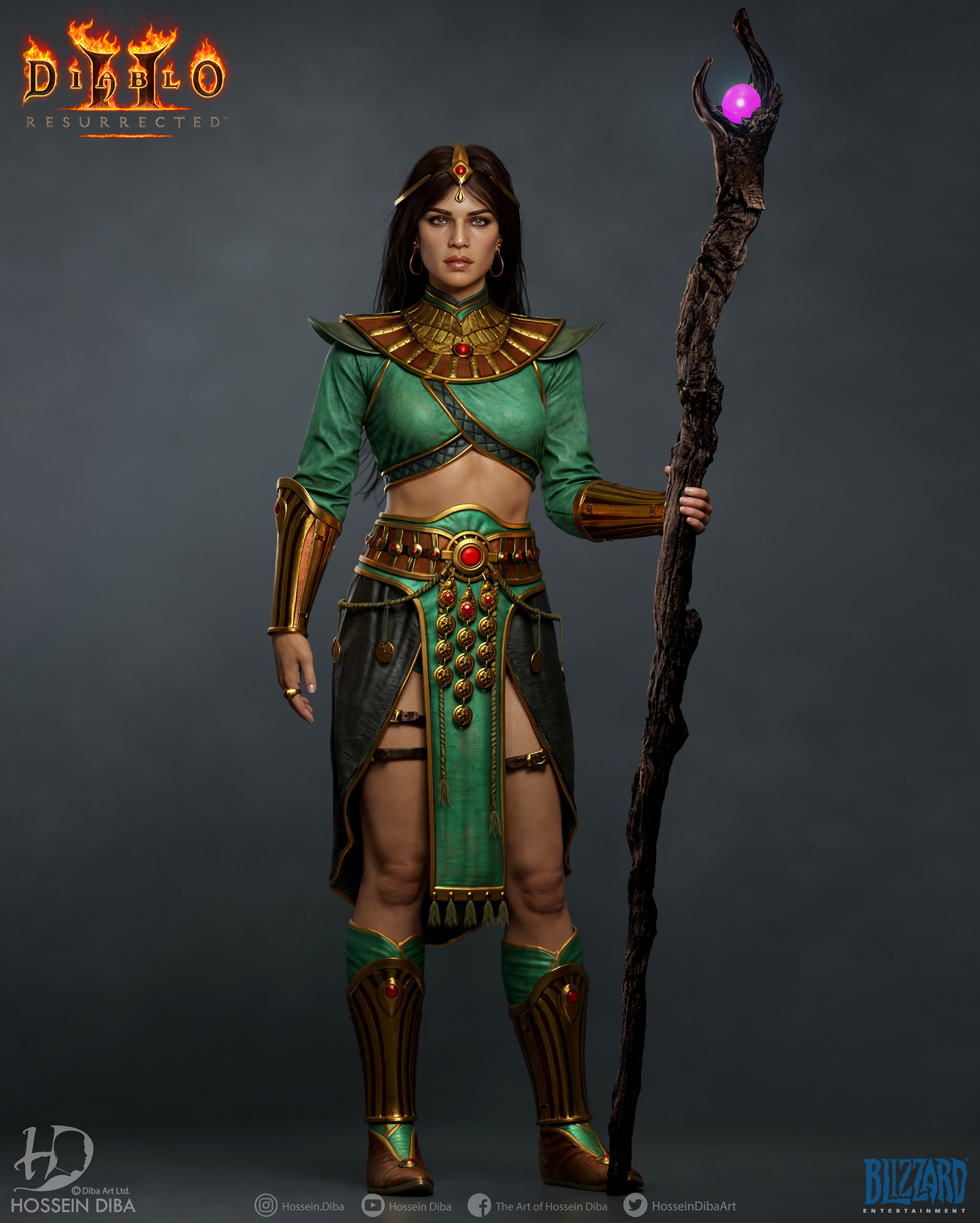 《暗黑2重製》建模師分享亞馬遜 女術士建模照! 《暗黑2重製》建模師分享亞馬遜 女術士建模照!