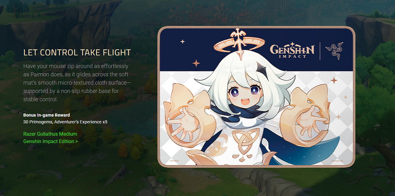 《原神》×雷蛇連動遊戲套裝產品公布 附贈遊戲道具 《原神》×雷蛇連動遊戲套裝產品公布 附贈遊戲道具