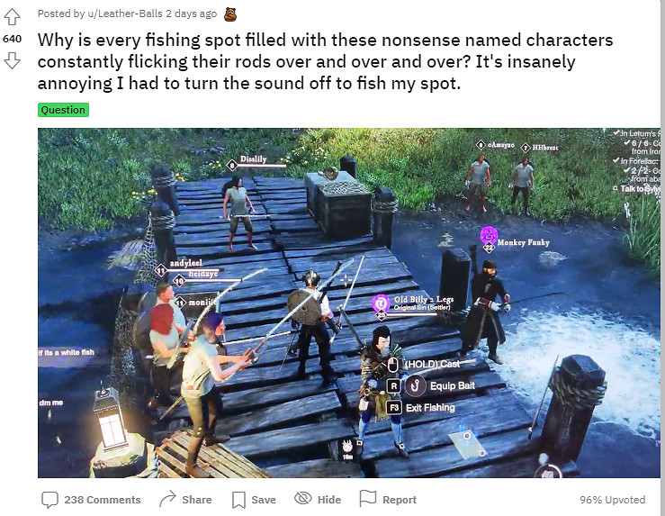 占據釣魚點忍無可忍 《新世界》玩家勾野豬擊殺腳本