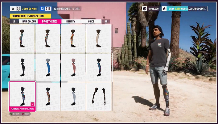 《極限競速:地平線5》最新情報公布: 角色可選義肢 《極限競速:地平線5》最新情報公布: 角色可選義肢