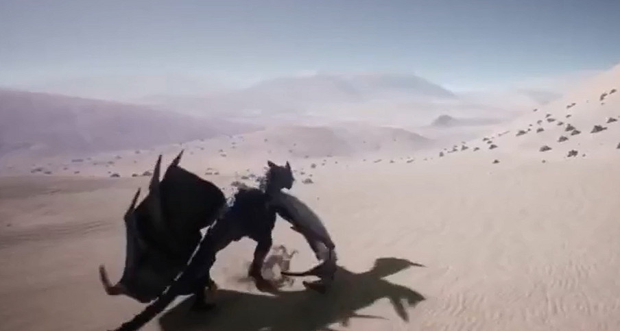 網友自製《飛龍模擬器》可控制巨龍跑跳飛行噴火球 網友自製《飛龍模擬器》可控制巨龍跑跳飛行噴火球