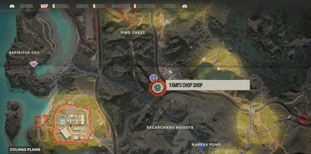 《極地戰嚎6》座駕位置分布一覽 呼嘯的車成就怎麽解鎖？