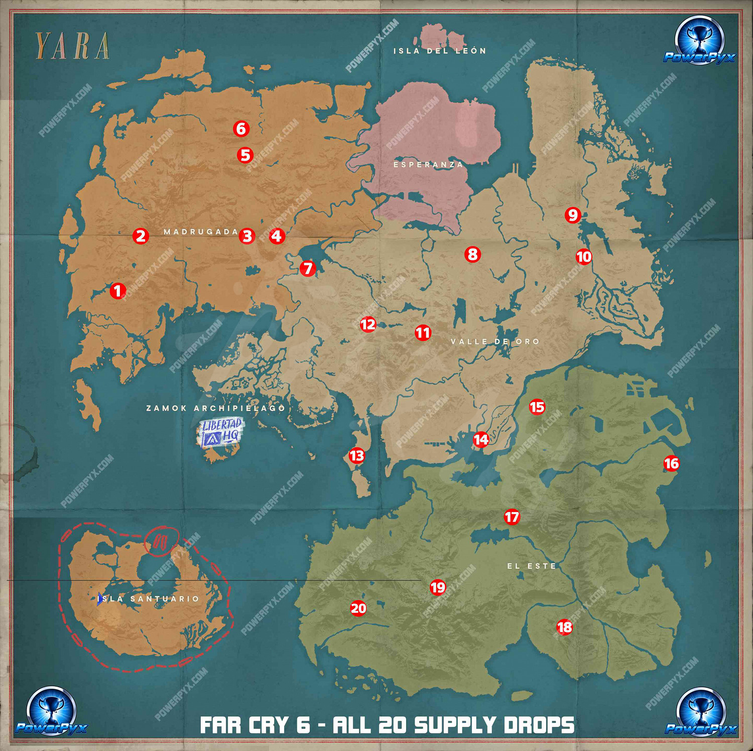 《極地戰嚎6》空投位置全匯總 全空投地圖位置一覽