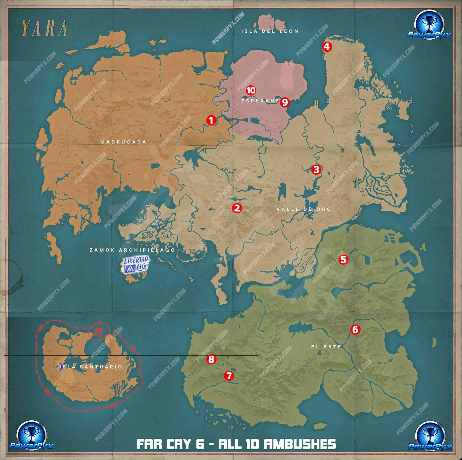 《極地戰嚎6》伏擊地點全匯總 全伏擊地圖位置一覽