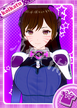 《戀活Sunshine》人物卡dva分享 鬥陣特攻dva怎麽捏？