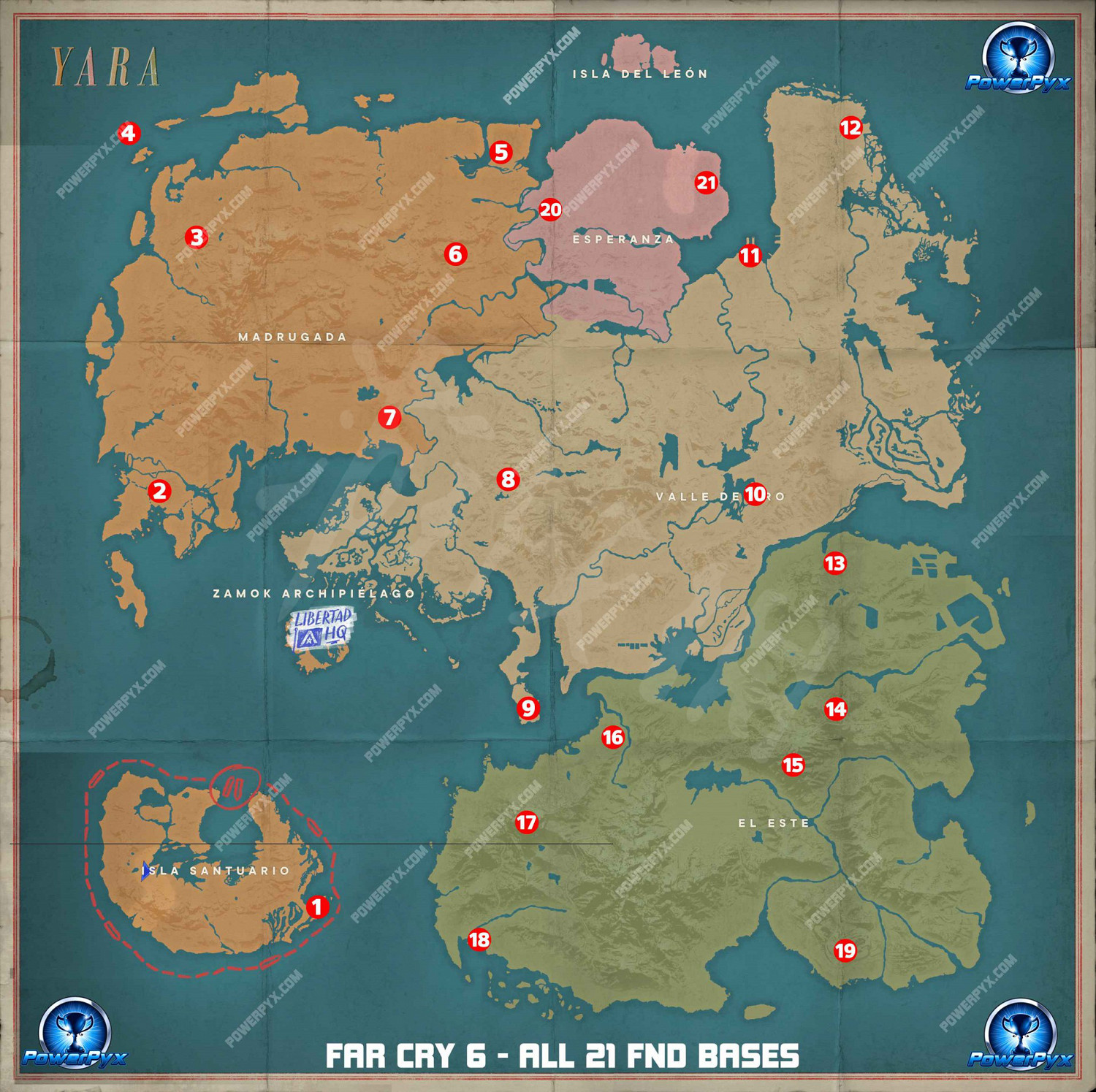 《極地戰嚎6》國防軍基地地圖位置匯總 全FND基地地點一覽 《極地戰嚎6》國防軍基地地圖位置匯總 全FND基地地點一覽