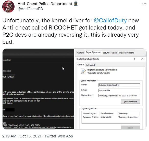 《決勝時刻》新反作弊系統慘遭洩露 真是不幸 《決勝時刻》新反作弊系統慘遭洩露 真是不幸