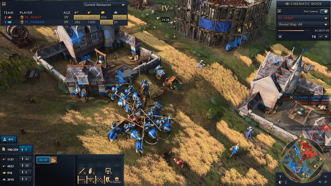 《世紀帝國4》一整局比賽展示:法國 vs 中國 《世紀帝國4》一整局比賽展示:法國 vs 中國