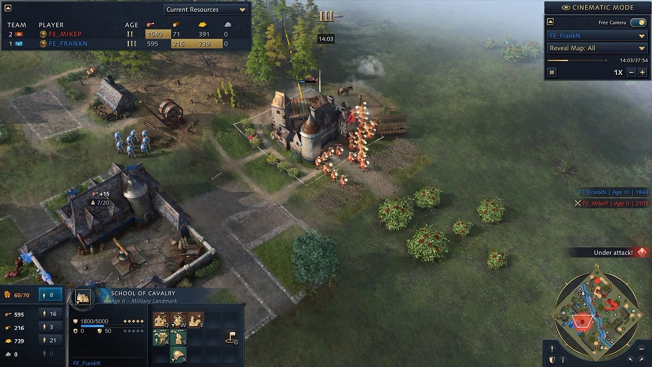 《世紀帝國4》一整局比賽展示:法國 vs 中國 《世紀帝國4》一整局比賽展示:法國 vs 中國