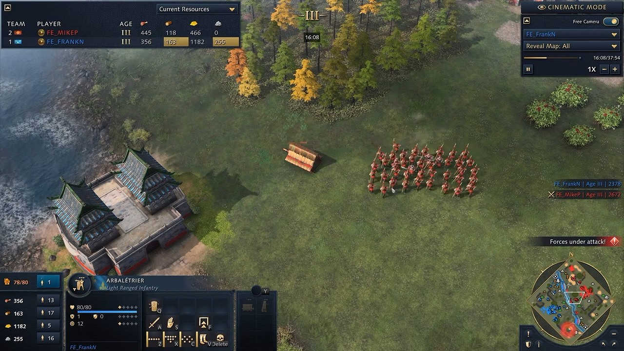 《世紀帝國4》一整局比賽展示:法國 vs 中國 《世紀帝國4》一整局比賽展示:法國 vs 中國