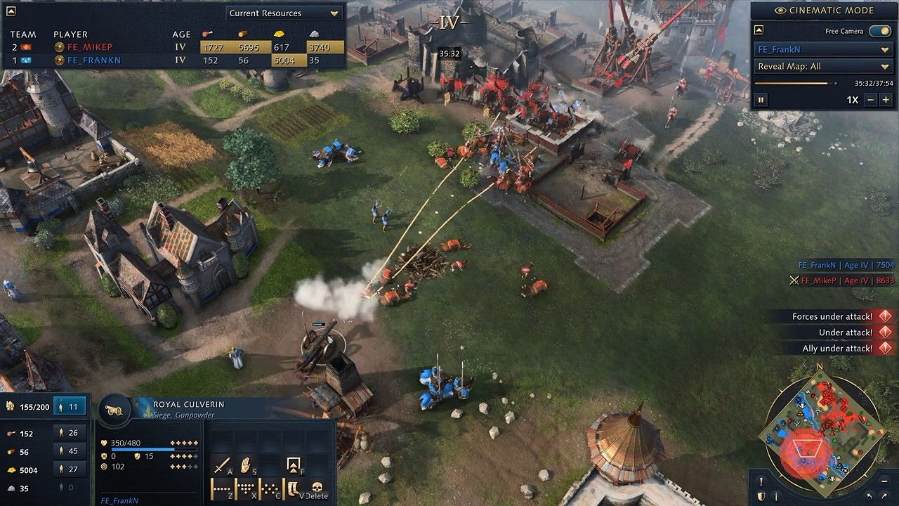 《世紀帝國4》一整局比賽展示:法國 vs 中國 《世紀帝國4》一整局比賽展示:法國 vs 中國