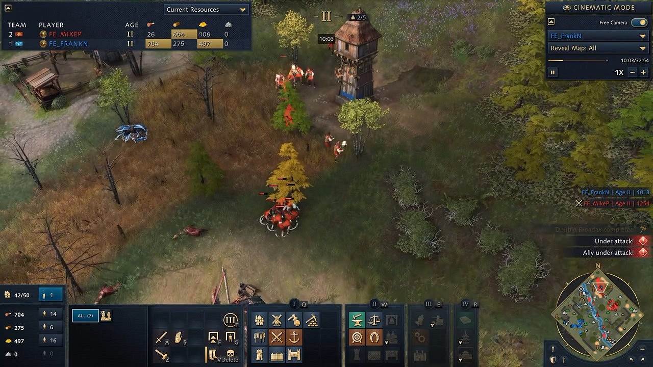 《世紀帝國4》一整局比賽展示:法國 vs 中國 《世紀帝國4》一整局比賽展示:法國 vs 中國