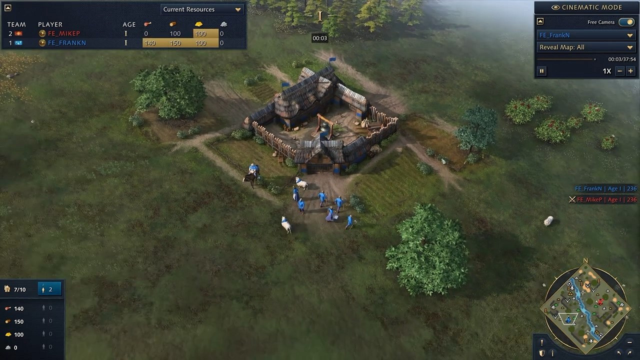 《世紀帝國4》一整局比賽展示:法國 vs 中國 《世紀帝國4》一整局比賽展示:法國 vs 中國