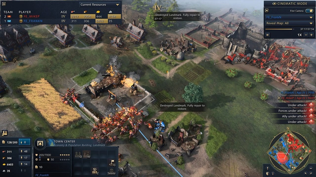 《世紀帝國4》一整局比賽展示:法國 vs 中國 《世紀帝國4》一整局比賽展示:法國 vs 中國