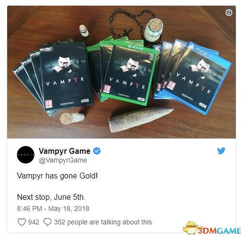 艱難的道德抉擇 DONTNOD《吸血鬼》已進廠壓盤