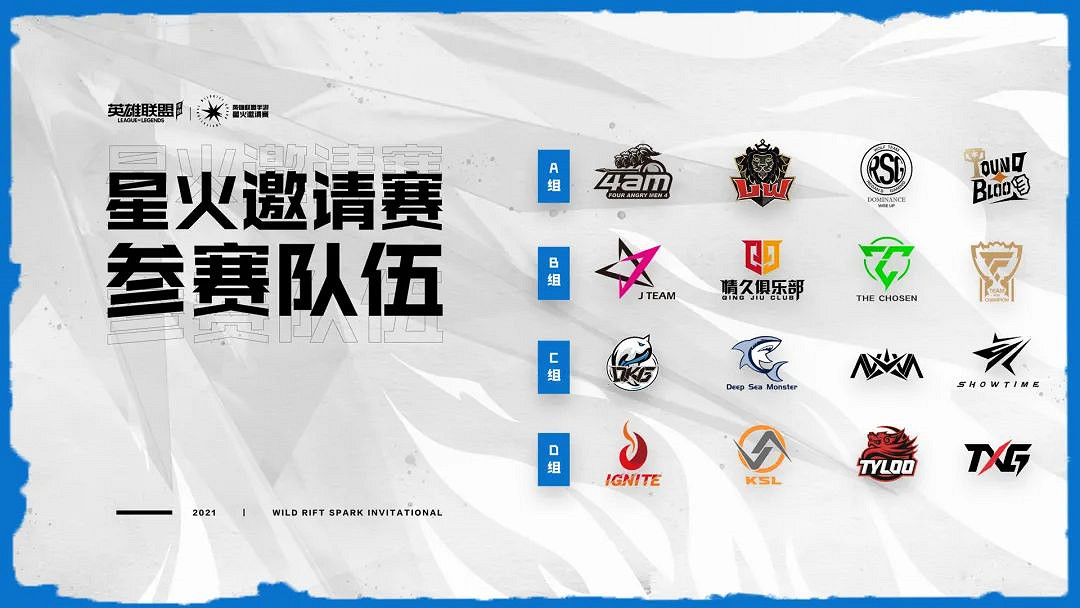 《英雄聯盟手遊》星火邀請賽賽程表 4AM天祿JTEAM參賽賽程