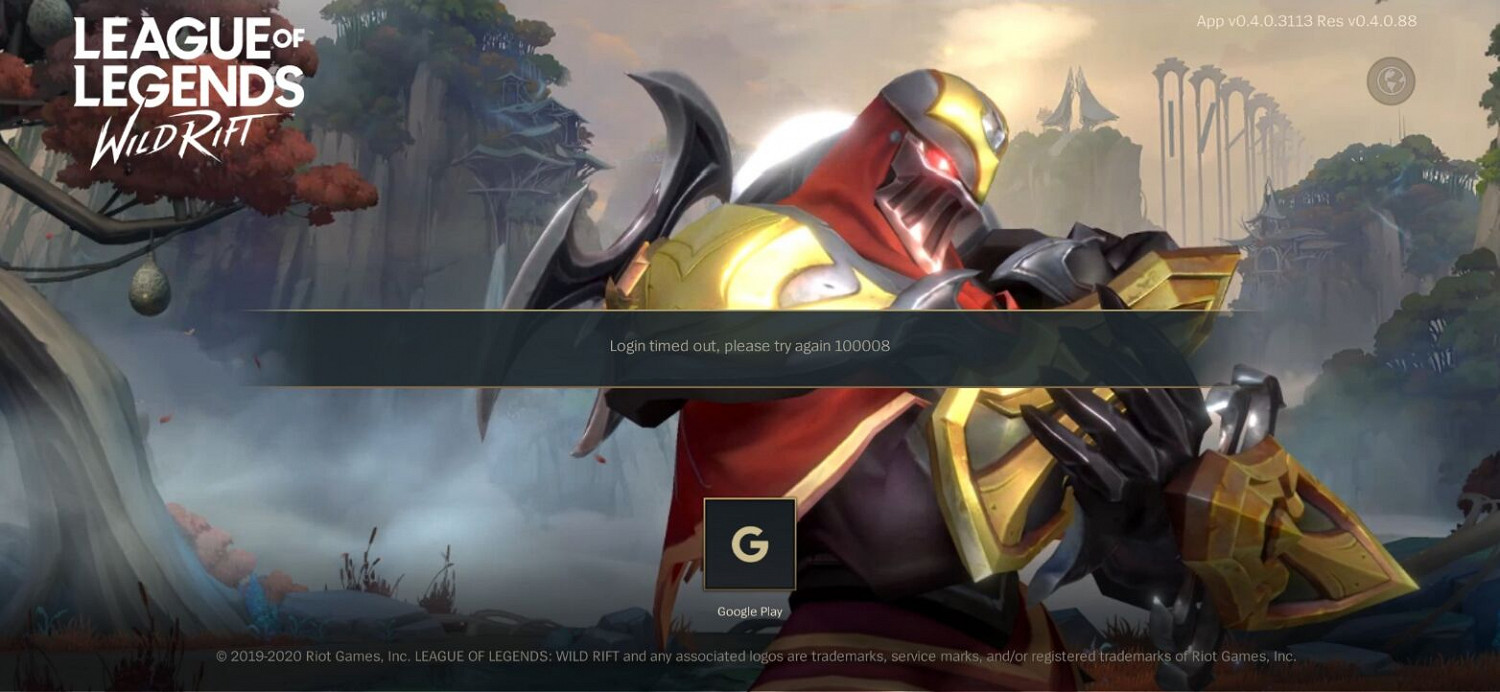 《英雄聯盟手遊》登錄顯示100008怎麽辦 登錄顯示100008解決方法