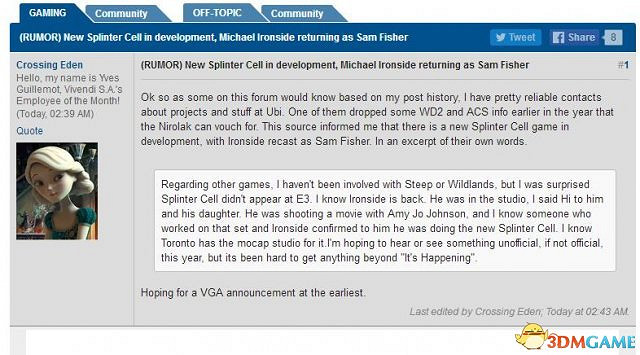 山姆大叔回歸!育碧被曝正製作《縱橫諜海》新作 山姆大叔回歸!育碧被曝正製作《縱橫諜海》新作