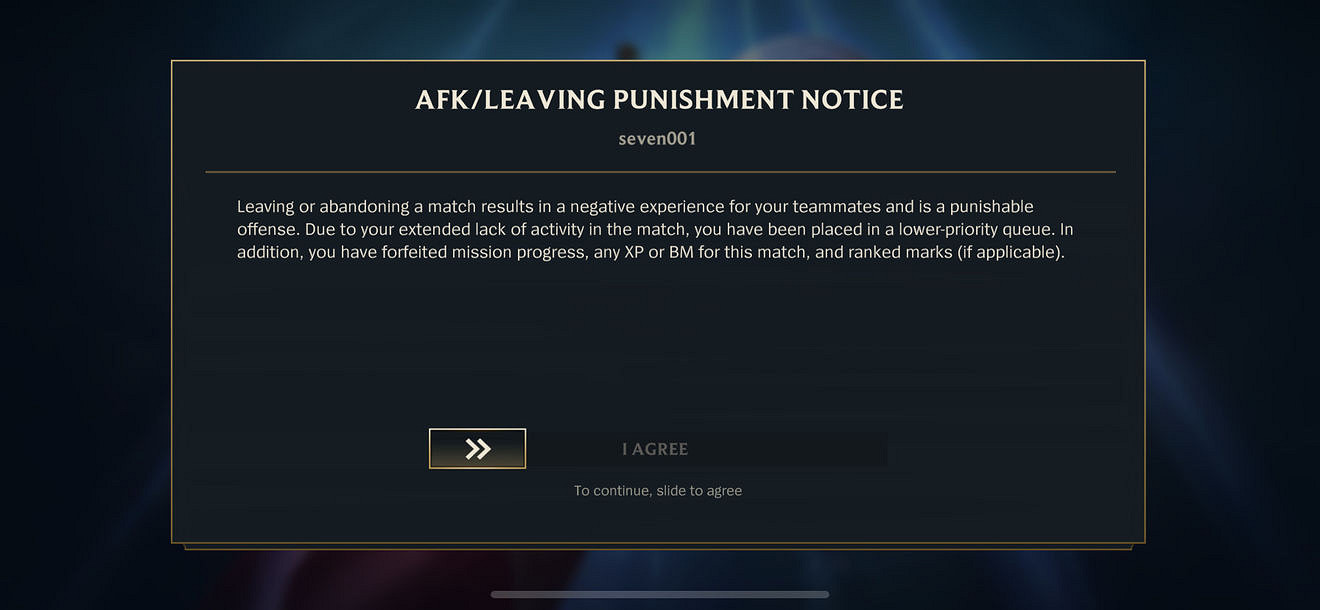 《英雄聯盟手遊》掛機處罰一覽 lol手遊掛機懲罰規則介紹