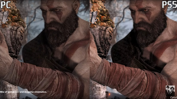 《戰神4 (God of War)》PC版與PS5版畫面對比 差距明顯