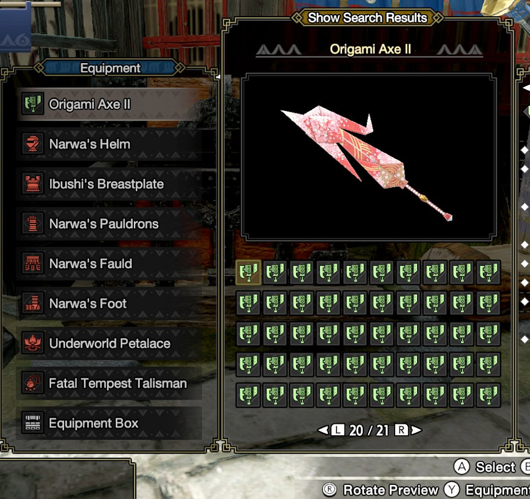 《魔物獵人：崛起》狂熱玩家6個月升滿千把摺紙斬斧