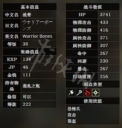 《歧路旅人》止境河岸全寶箱可獲得物品一覽 止境河岸全怪物屬性介紹