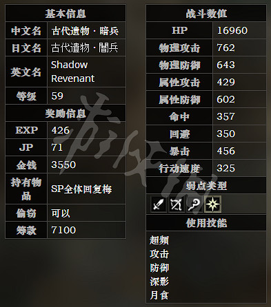 《歧路旅人》豪武匠之祠全寶箱可獲得物品一覽 豪武匠之祠全怪物屬性介紹