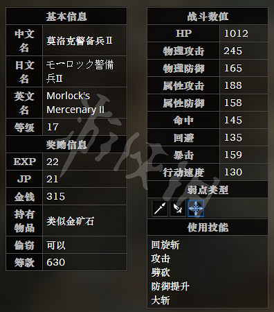 《歧路旅人》莫洛克宅邸全寶箱可獲得物品一覽 莫洛克宅邸全怪物屬性介紹