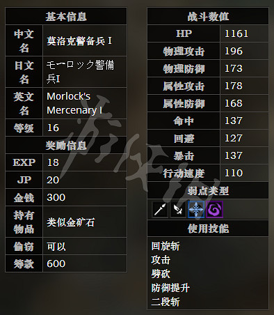 《歧路旅人》莫洛克宅邸全寶箱可獲得物品一覽 莫洛克宅邸全怪物屬性介紹