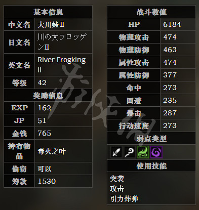 《歧路旅人》北河灘川路全寶箱可獲得物品一覽 北河灘川路全怪物屬性介紹